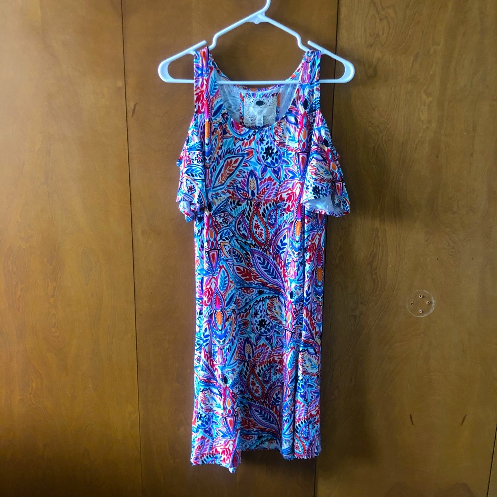 Cold shoulder casual dress